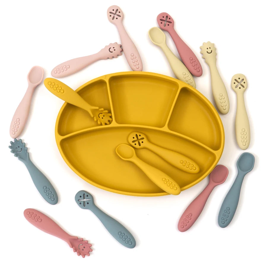 3-Piece Silicone Baby Utensil Set