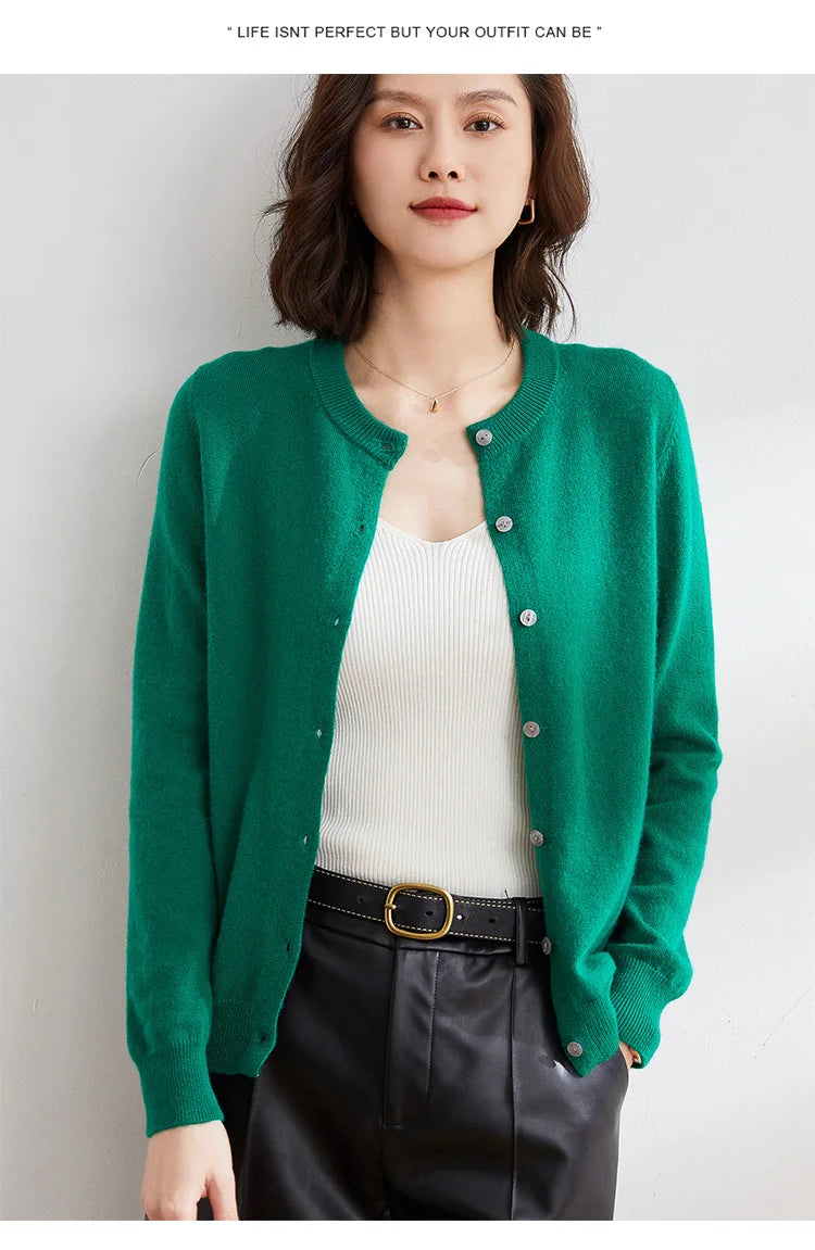 Women’s Classic Knit Cashmere Cardigan