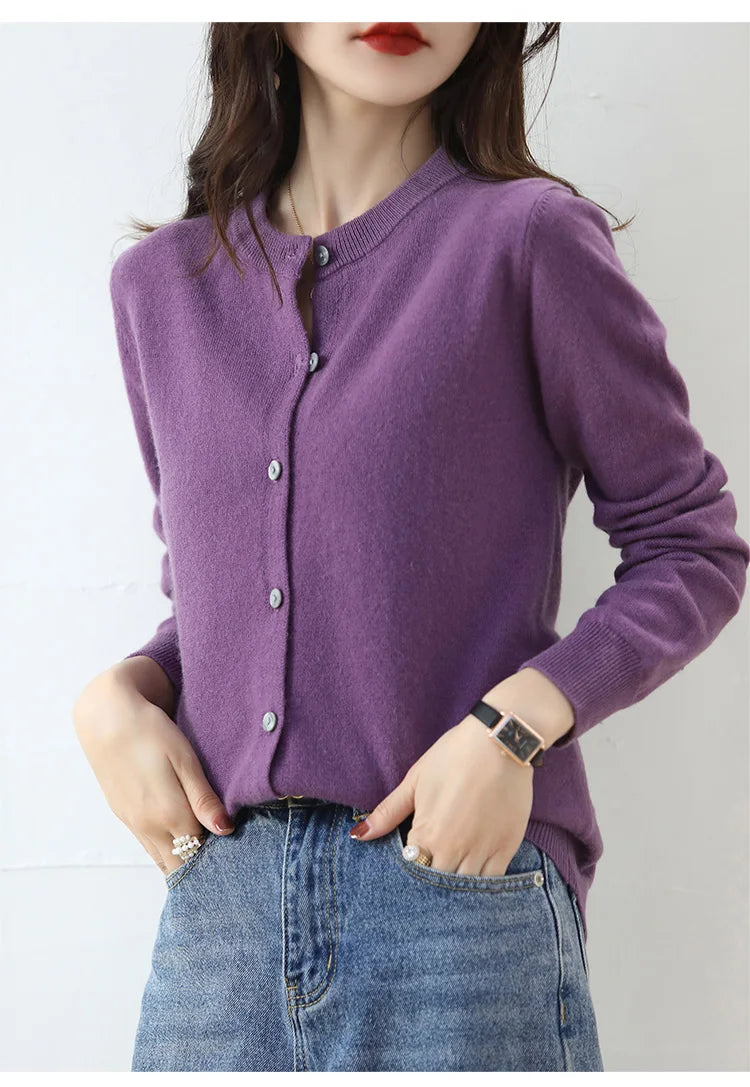 Women’s Classic Knit Cashmere Cardigan