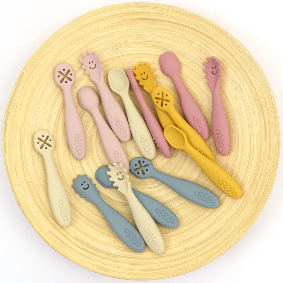 3-Piece Silicone Baby Utensil Set