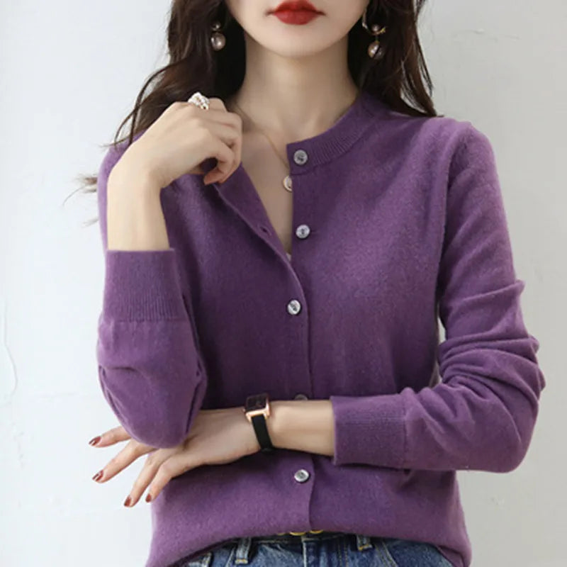 Women’s Classic Knit Cashmere Cardigan