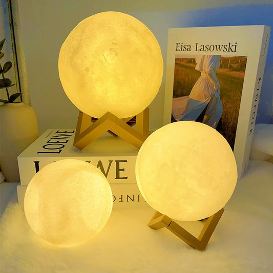 DIY Hand-Painted Moon Night Light Kit