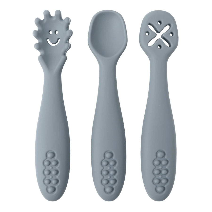 3-Piece Silicone Baby Utensil Set