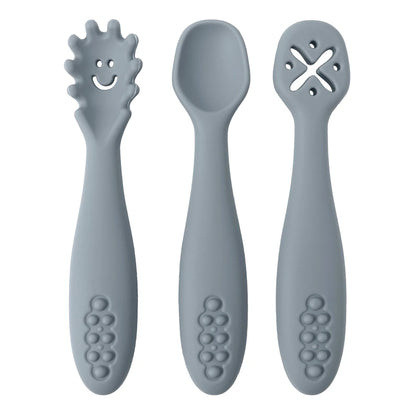 3-Piece Silicone Baby Utensil Set