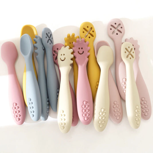 3-Piece Silicone Baby Utensil Set