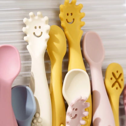 3-Piece Silicone Baby Utensil Set