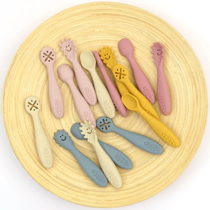 3-Piece Silicone Baby Utensil Set